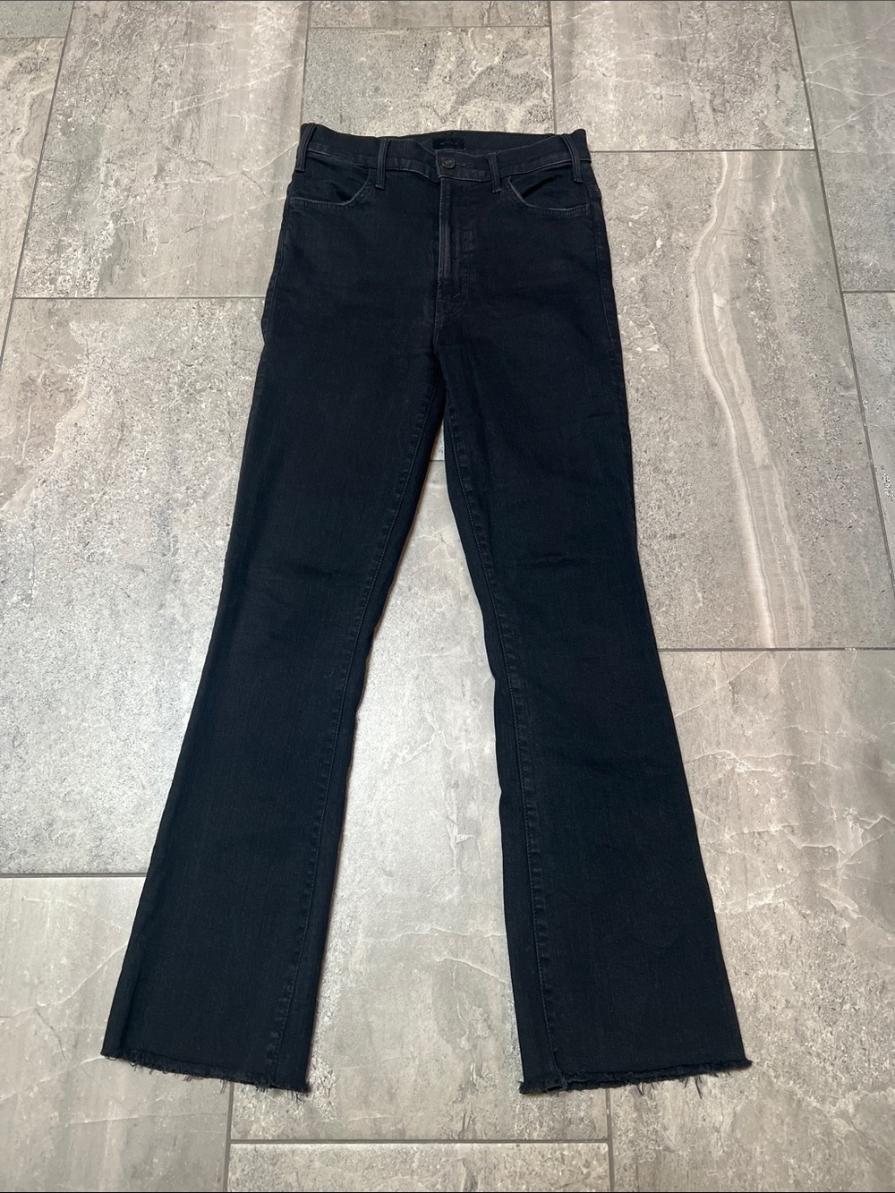 MOTHER THE HUSTLER ANKLE FRAY NOT GUILTY JEANS